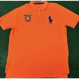 Polo Ralph Lauren Big Pony RRL Marine Supply Sailing Crest Collared Polo Mens XL
